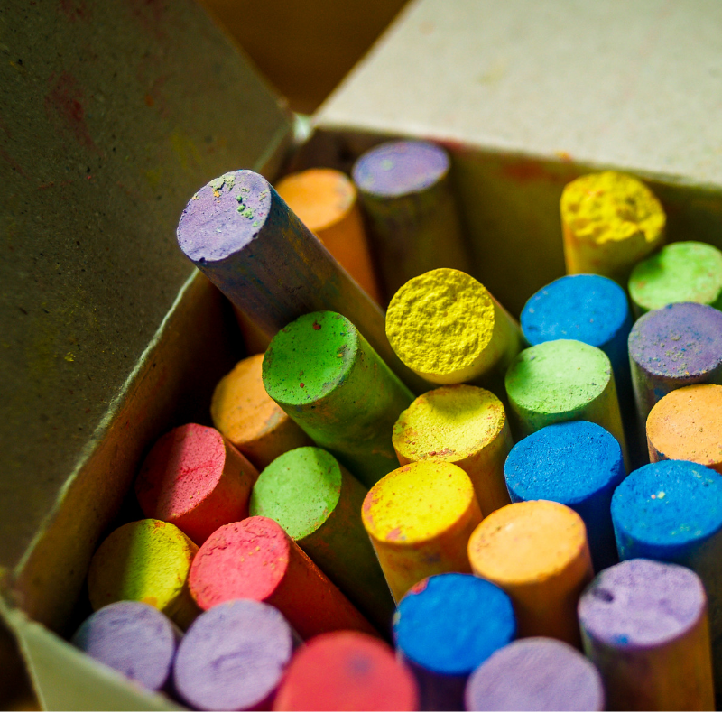 Spring Sidewalk Chalk Coloring Contest