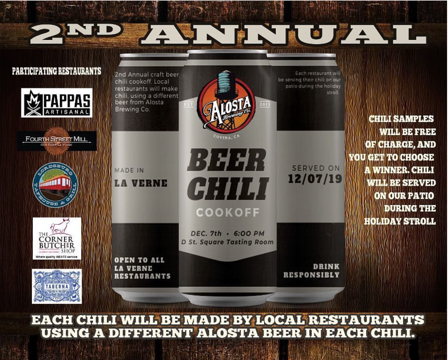 Alosta Brewing Chili Cook Off